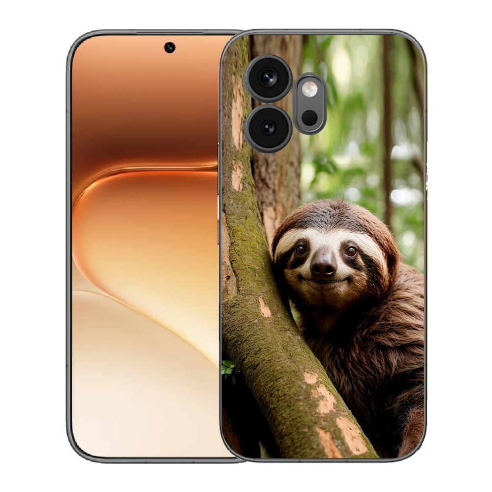 Gélový kryt mmCase na Honor 600 - usmievavý leňochod