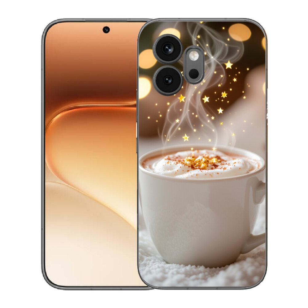 Gélový kryt mmCase na Honor 600 - vianočný horúci nápoj
