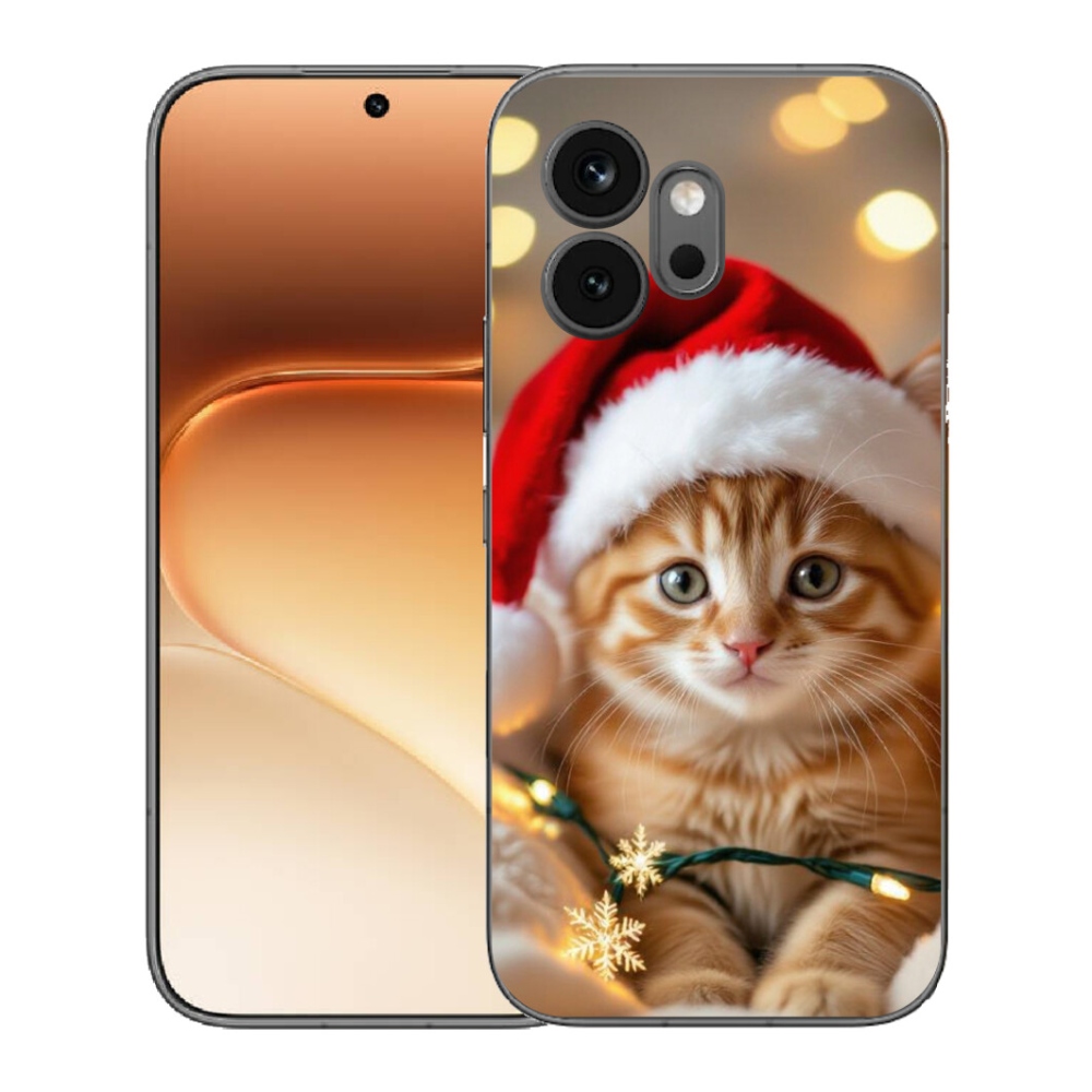 Gélový kryt mmCase na Honor 600 - vianočné mačiatko