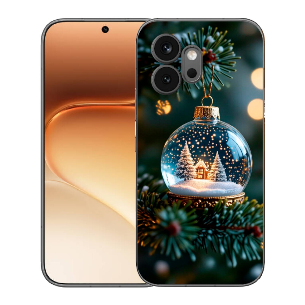 Gélový kryt mmCase na Honor 600 - vianočné gule 2