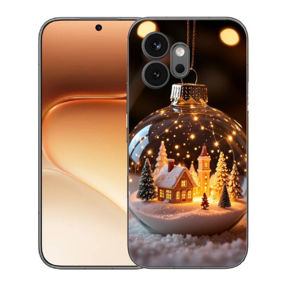 Gélový kryt mmCase na Honor 600 - vianočné gule 3