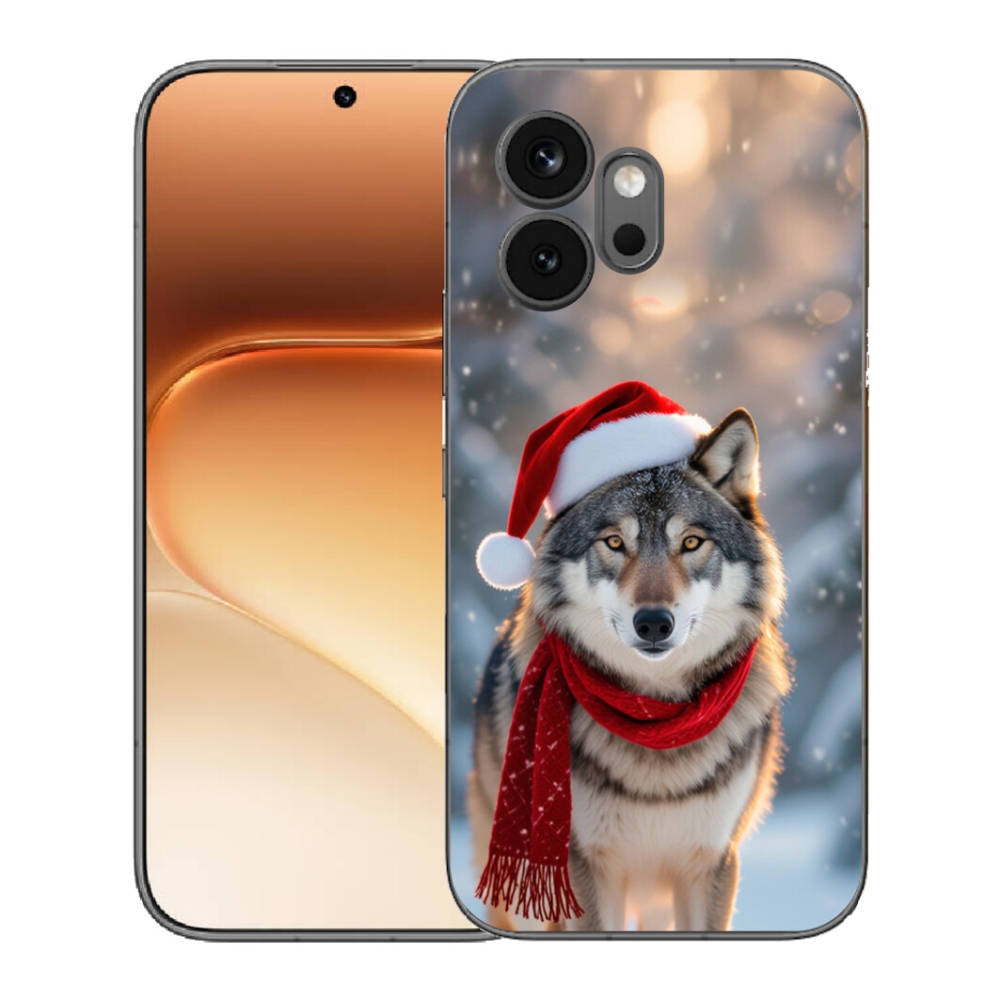 Gélový kryt mmCase na Honor 600 - vianočný vlk