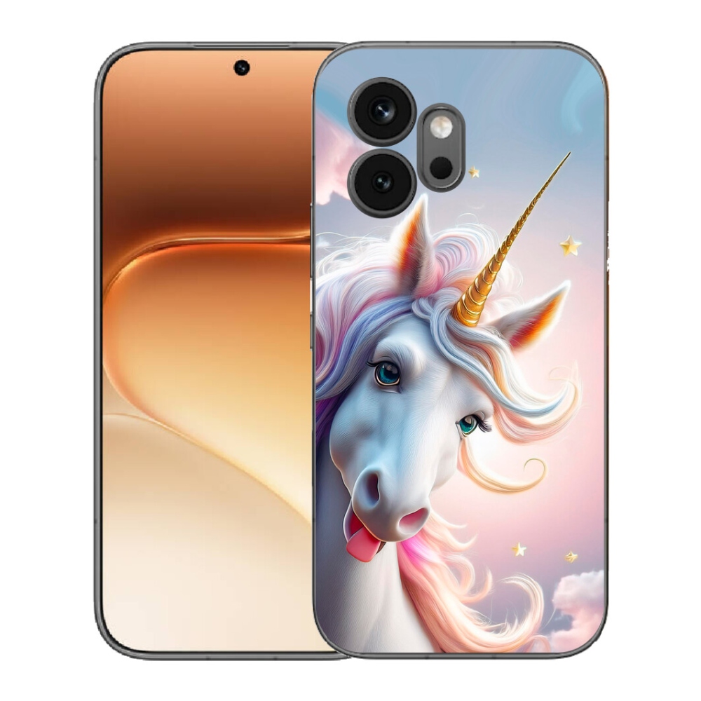 Gélový kryt mmCase na Honor 600 - veselý jednorožec