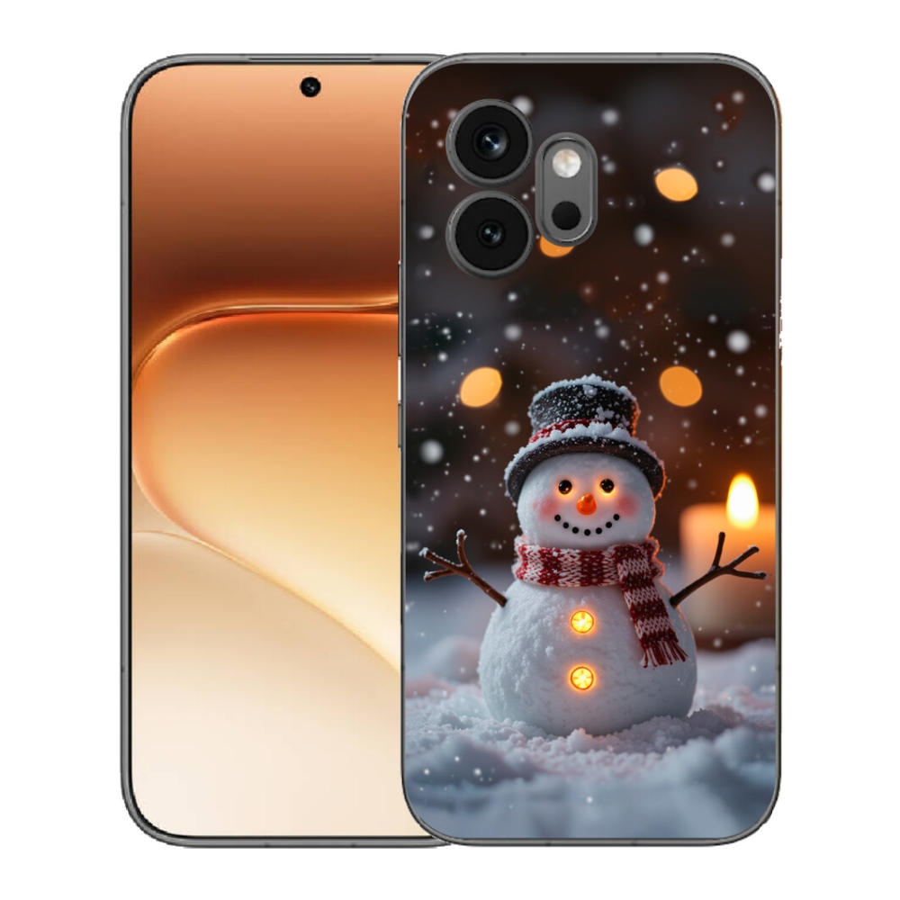 Gélový kryt mmCase na Honor 600 - veselý snehuliak