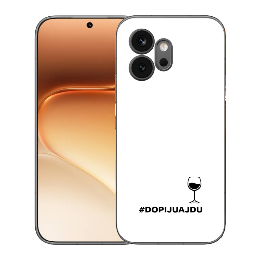 Gélový kryt mmCase na Honor 600 - vínny motív biele pozadie