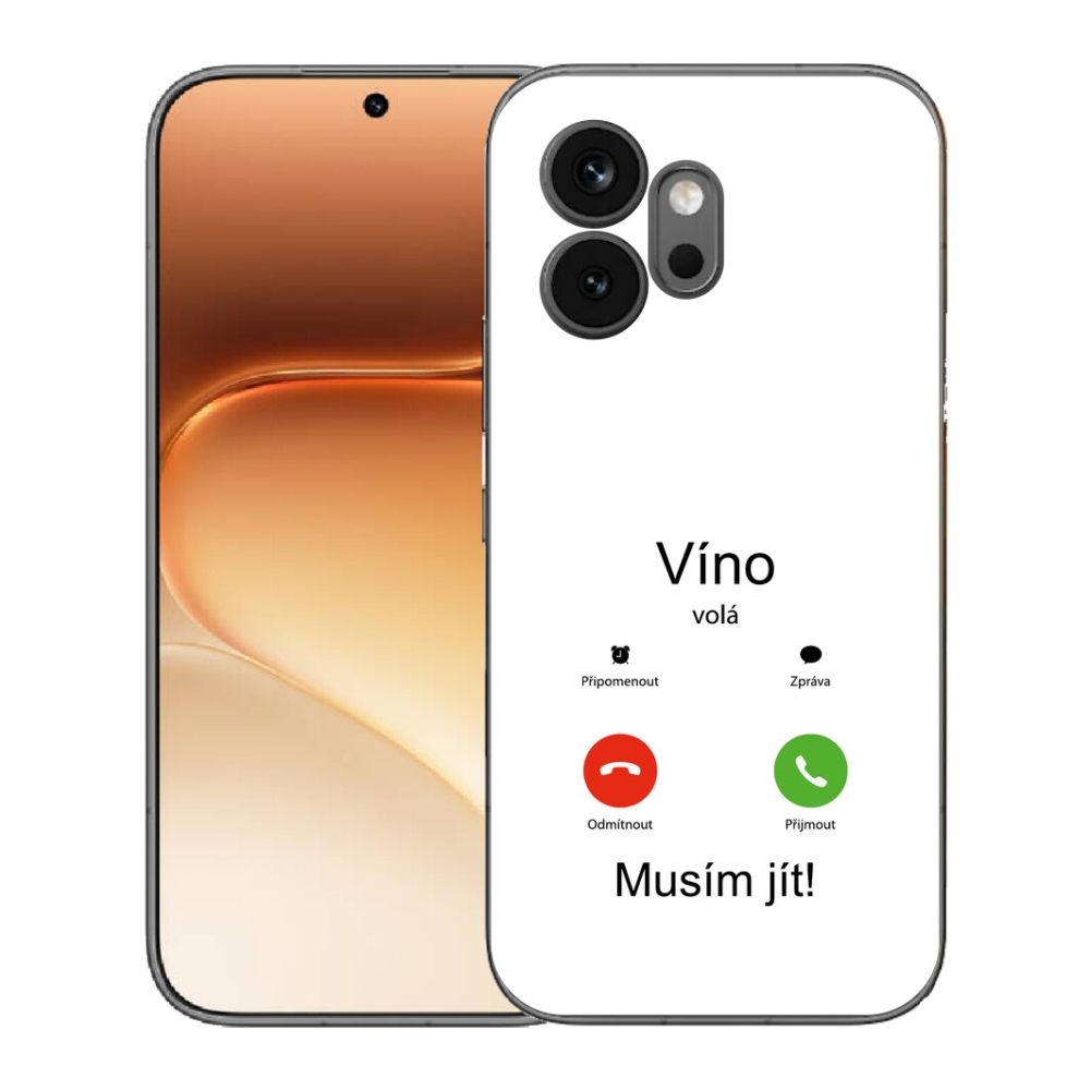 Gélový kryt mmCase na Honor 600 - víno volá biele pozadie