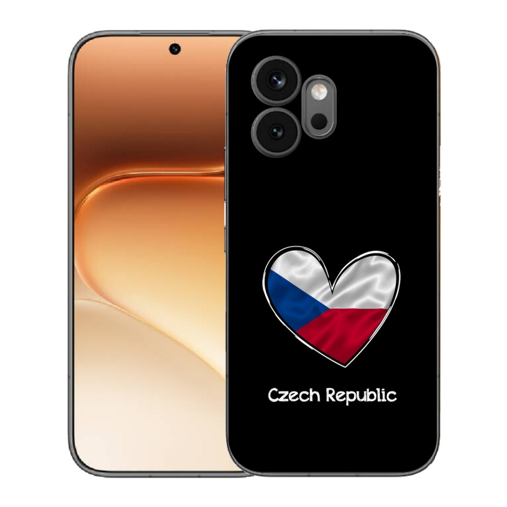 Gélový kryt mmCase na Honor 600 - vlajka srdca čierne pozadie