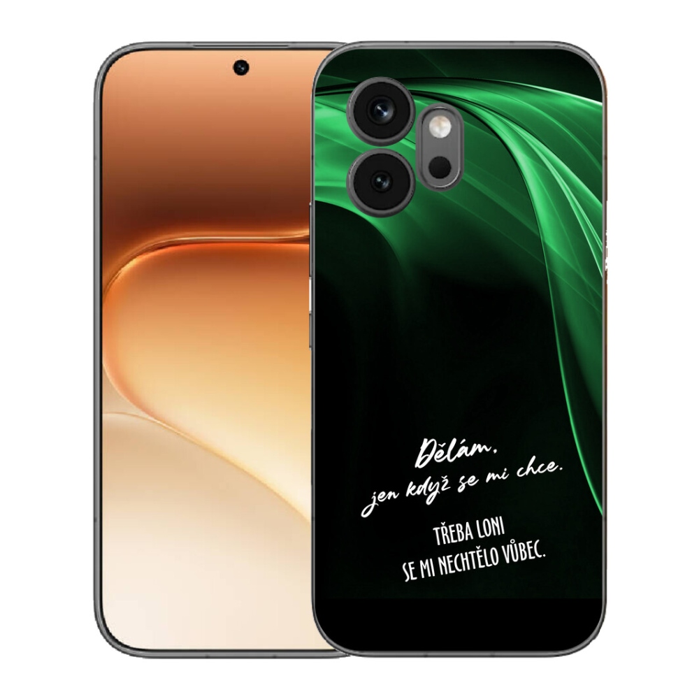Gélový kryt mmCase na Honor 600 - vtipný text 12 čierne pozadie
