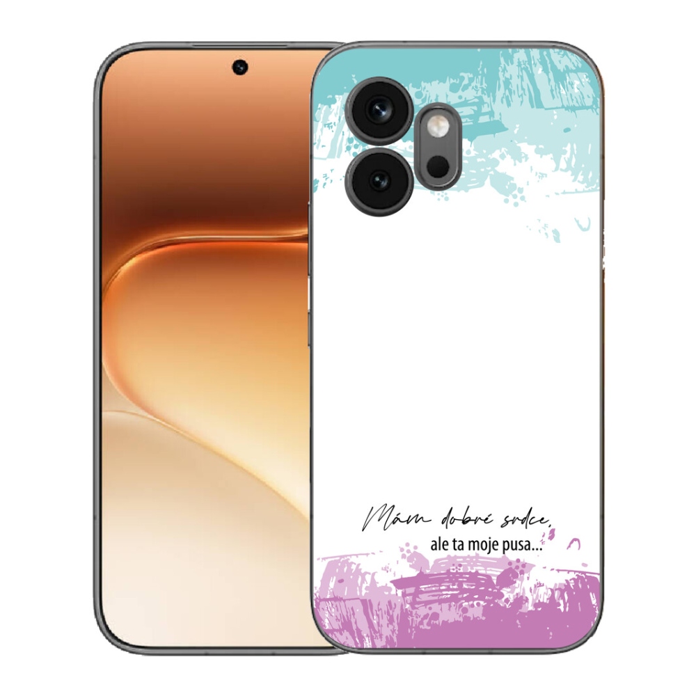 Gélový kryt mmCase na Honor 600 - vtipný text 3 biele pozadie