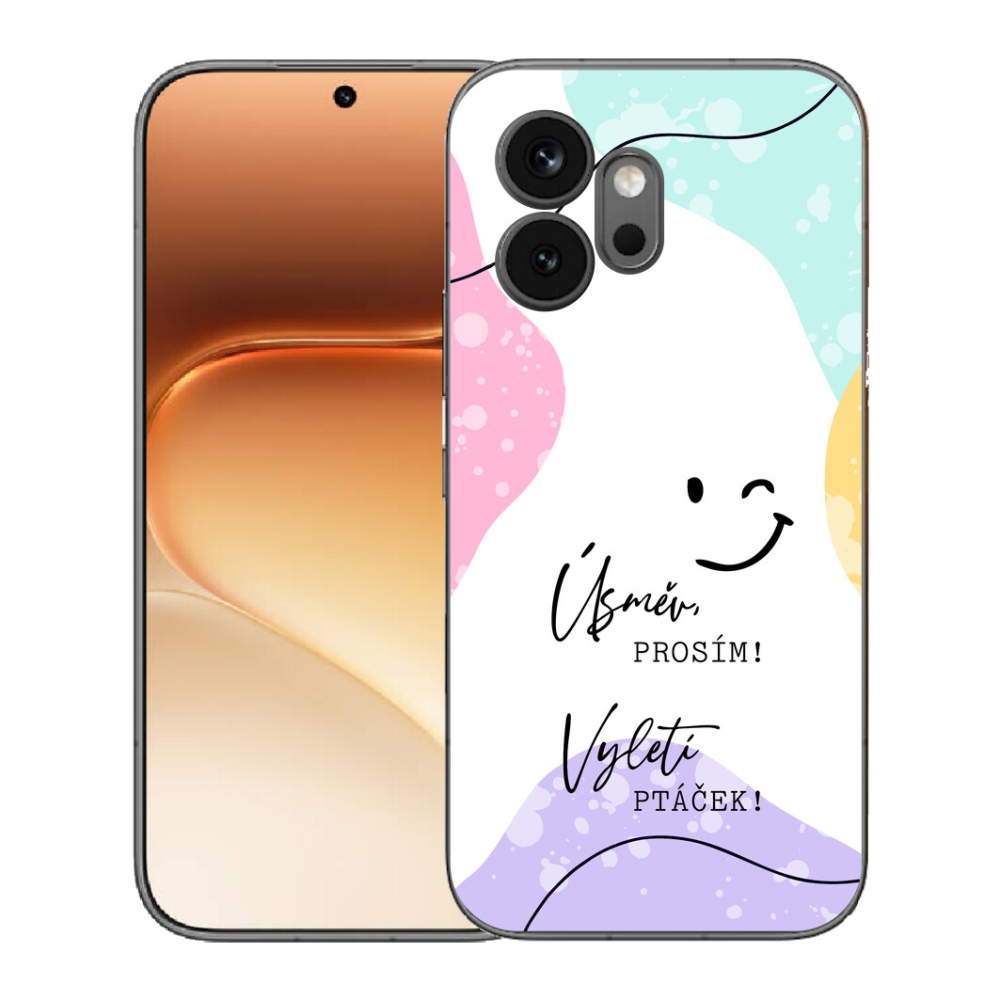 Gélový kryt mmCase na Honor 600 - vtipný text 4 biele pozadie