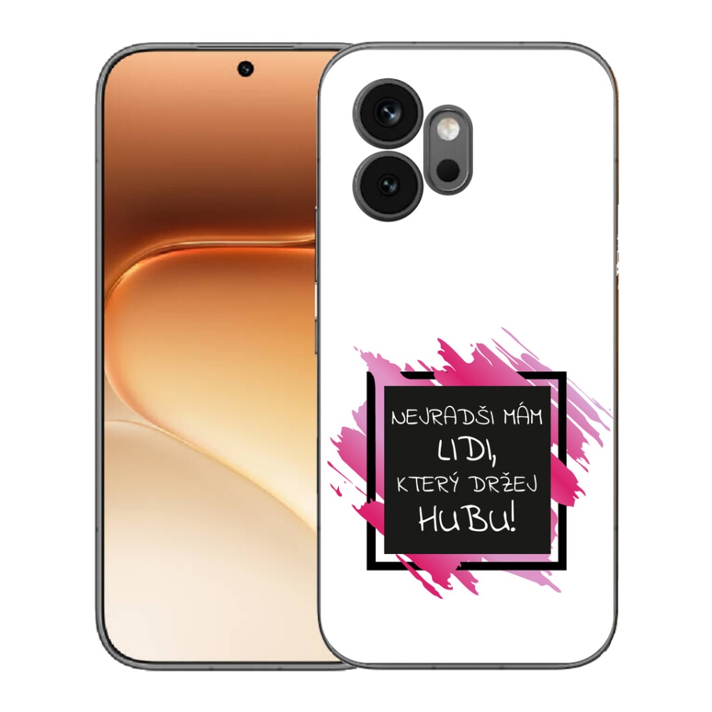 Gélový kryt mmCase na Honor 600 - vtipný text 7 čiernobiele pozadie