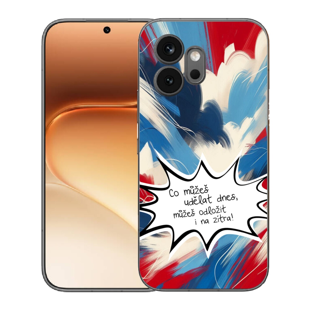 Gélový kryt mmCase na Honor 600 - vtipný text 9 biele pozadie