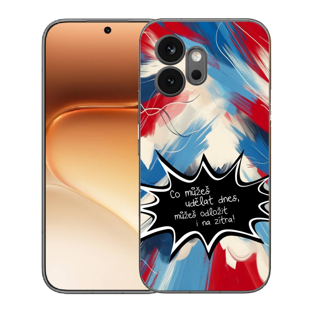 Gélový kryt mmCase na Honor 600 - vtipný text 9 čierne pozadie