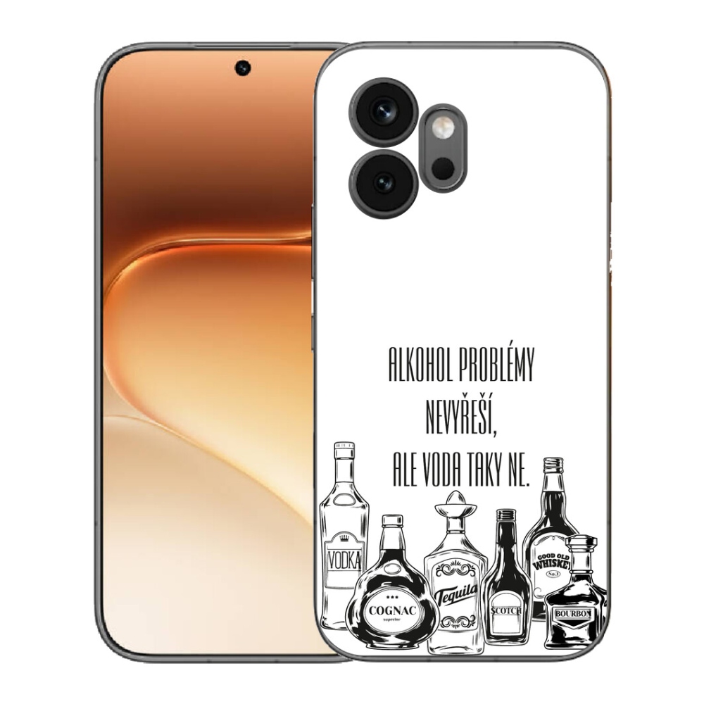 Gélový kryt mmCase na Honor 600 - vtipný text biele pozadie