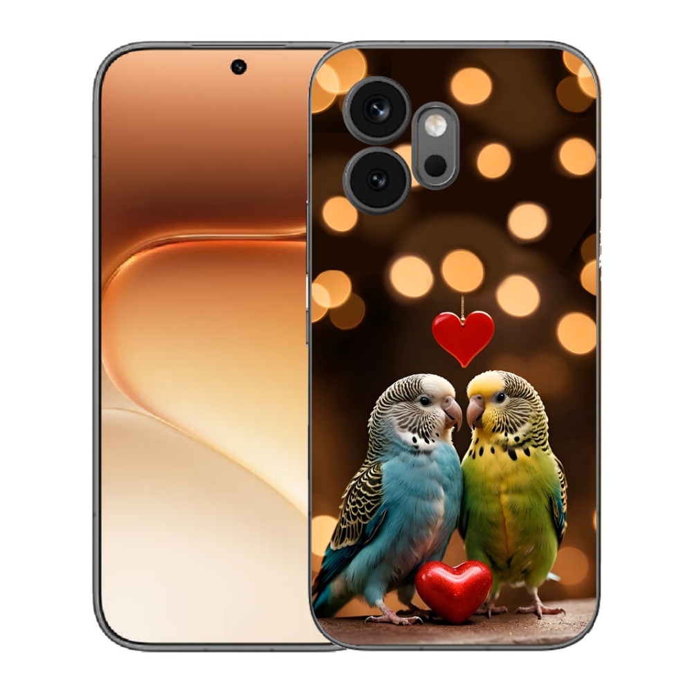 Gélový kryt mmCase na Honor 600 - zamilovaní papagáje