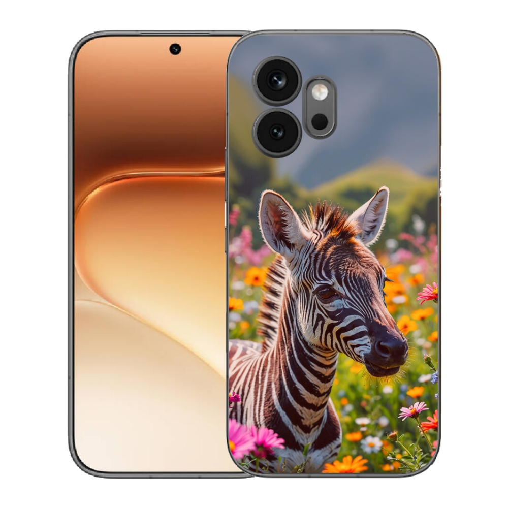 Gélový kryt mmCase na Honor 600 - zebra na lúke