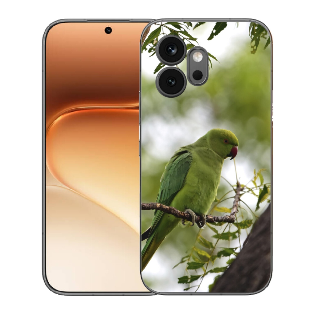 Gélový kryt mmCase na Honor 600 - zelený papagáj