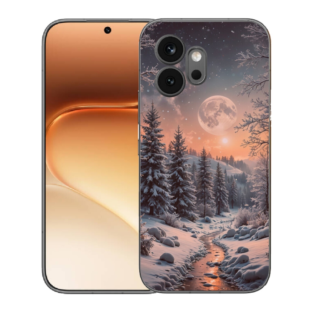 Gélový kryt mmCase na Honor 600 - zimná krajina 2