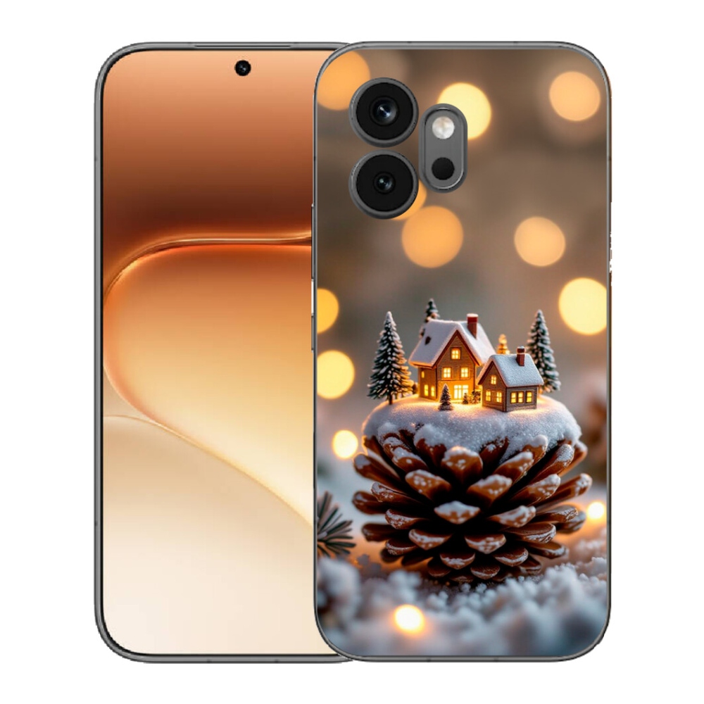 Gélový kryt mmCase na Honor 600 - zimná dedinka