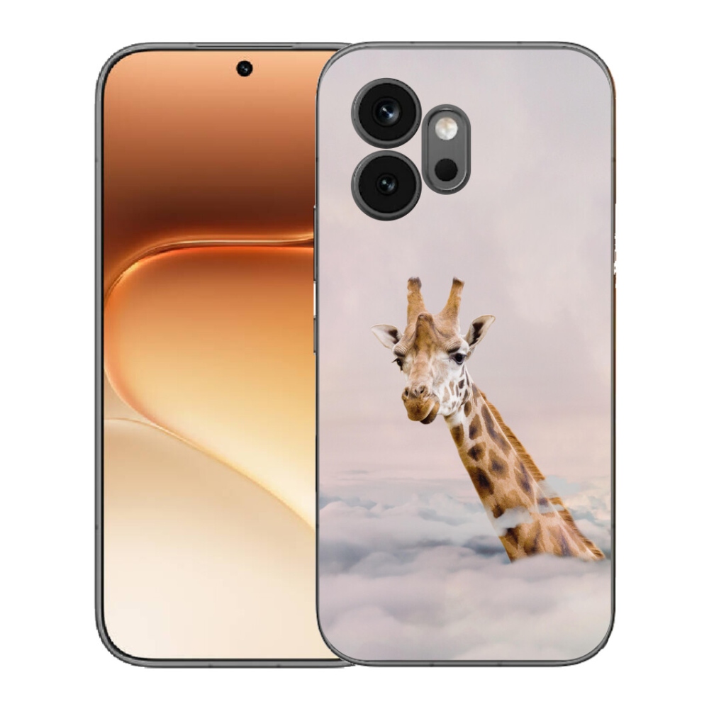 Gélový kryt mmCase na Honor 600 - žirafa v oblakoch