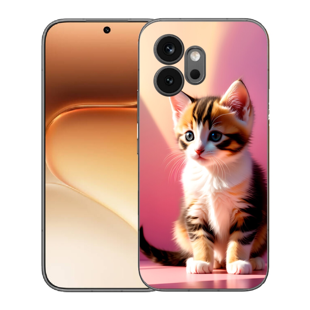Gélový kryt mmCase na Honor 600 - zvedavé mačiatko 2