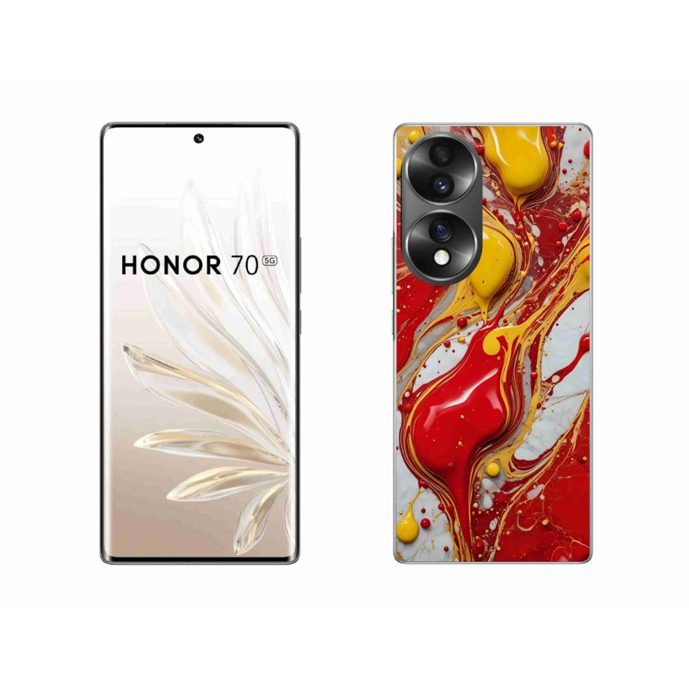 Gélový kryt mmCase na Honor 70 - abstraktný motív 42