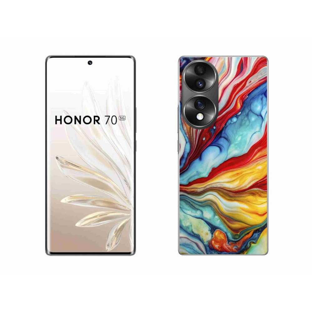 Gélový kryt mmCase na Honor 70 - abstraktný motív 58