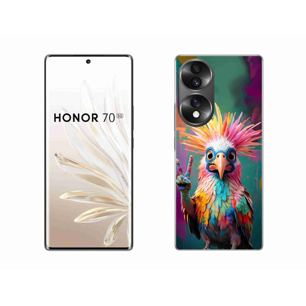 Gélový kryt mmCase na Honor 70 - farebný rebel
