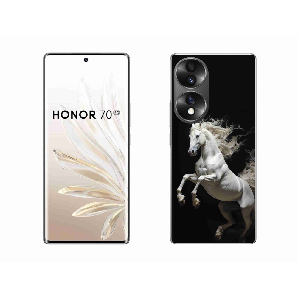 Gélový kryt mmCase na Honor 70 - biely kôň 4