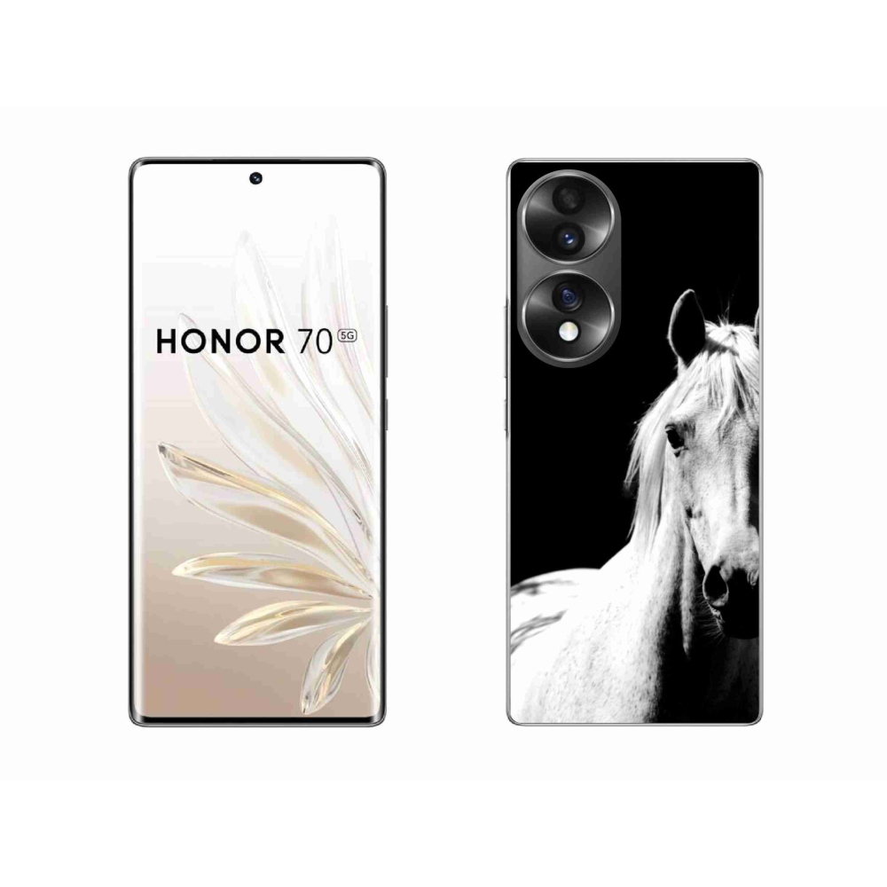 Gélový kryt mmCase na Honor 70 - biely kôň 5