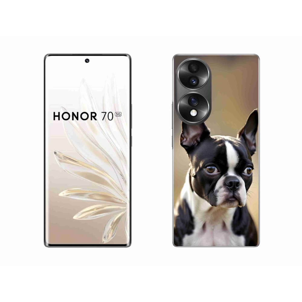 Gélový kryt mmCase na Honor 70 - bostonský teriér