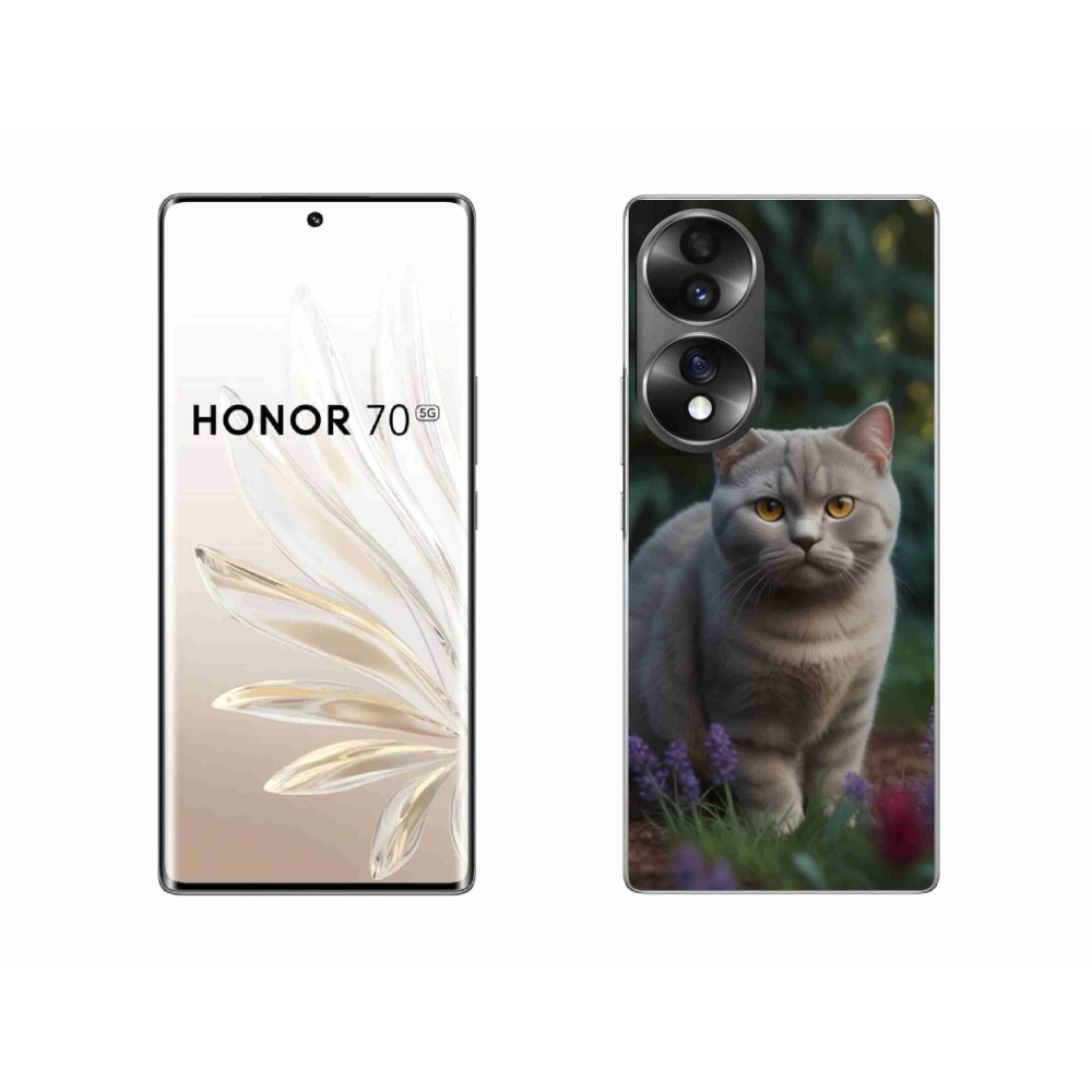 Gélový kryt mmCase na Honor 70 - britská mačka