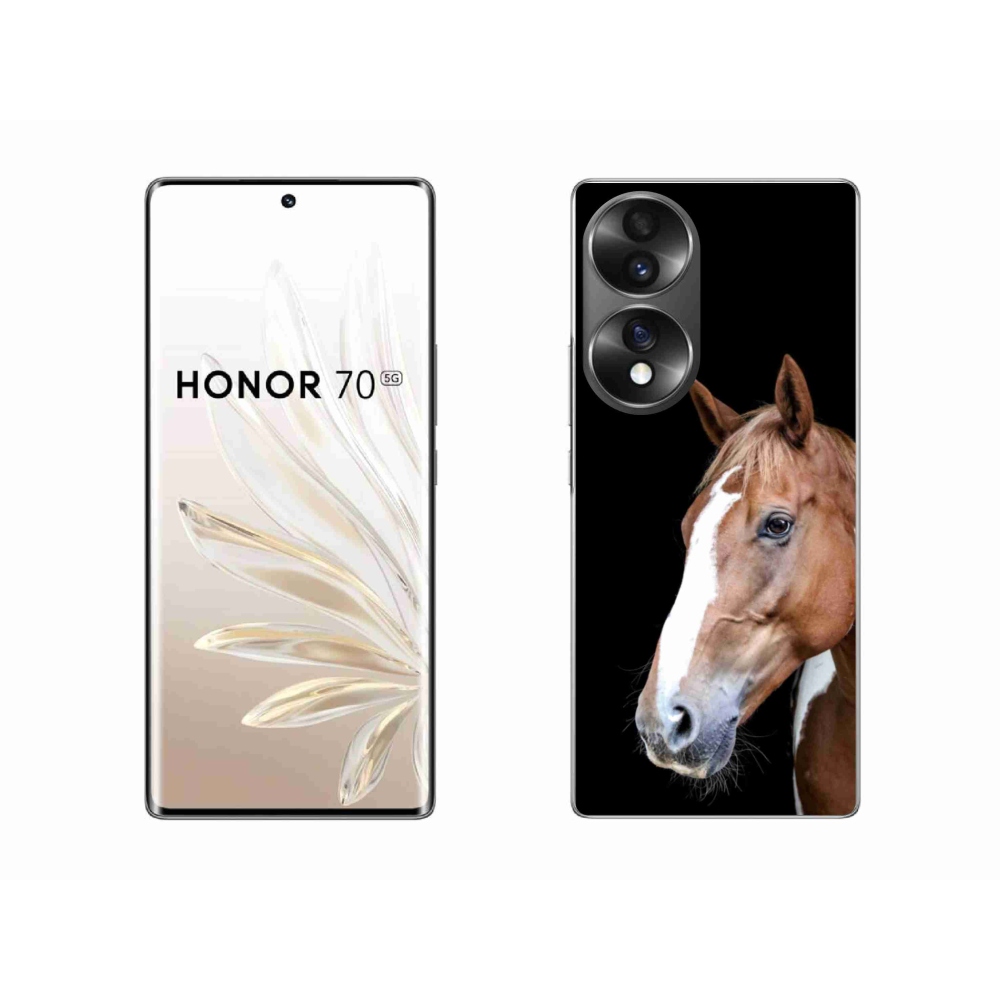Gélový kryt mmCase na Honor 70 - hnedý kôň 3