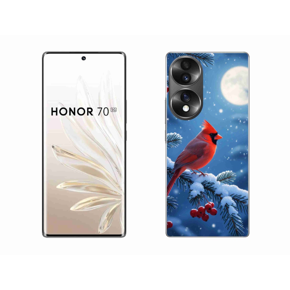 Gélový kryt mmCase na Honor 70 - kardinál červený