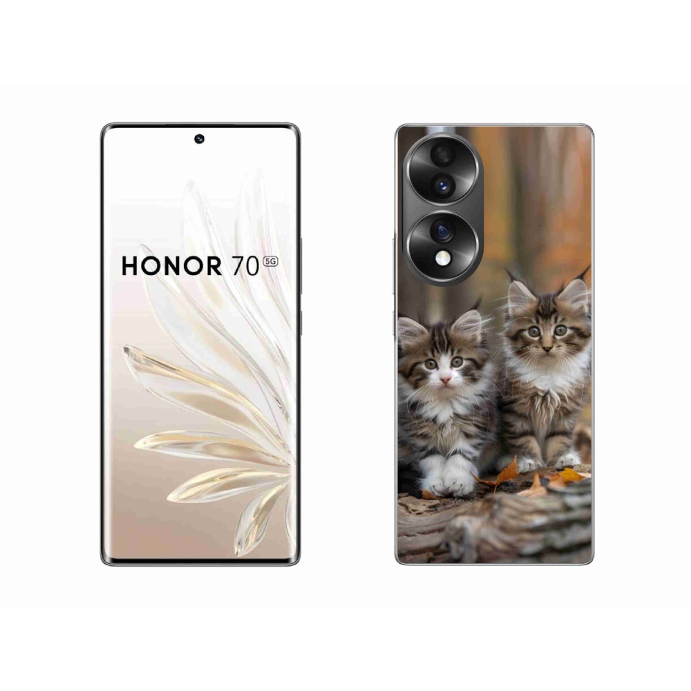 Gélový kryt mmCase na Honor 70 - mačacie duo 3