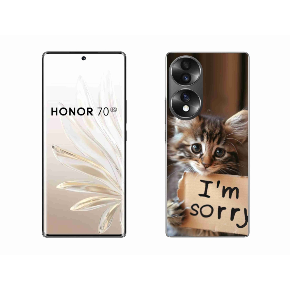Gélový kryt mmCase na Honor 70 - mačacie ospravedlnenie