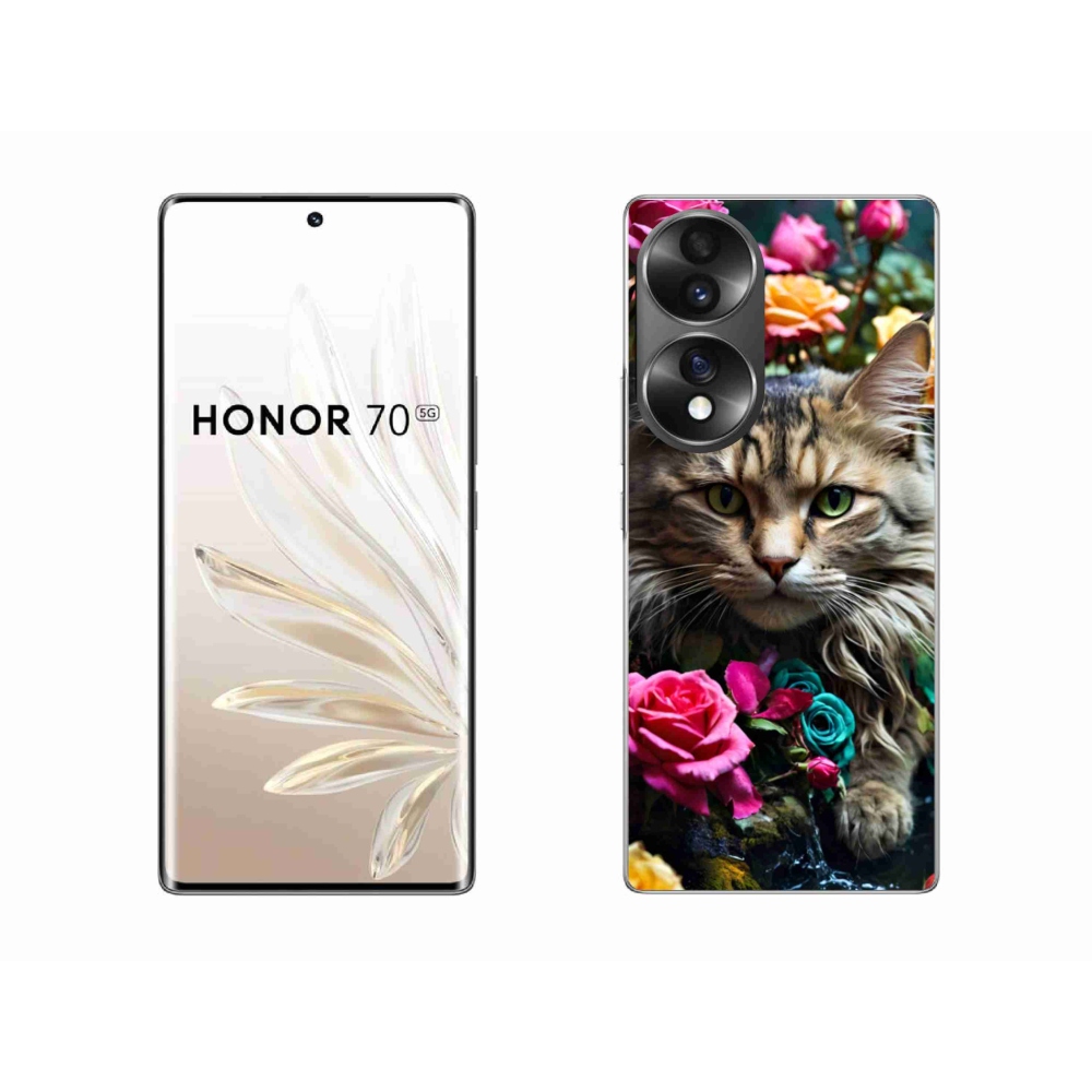 Gélový kryt mmCase na Honor 70 - mačacie pohľad 2