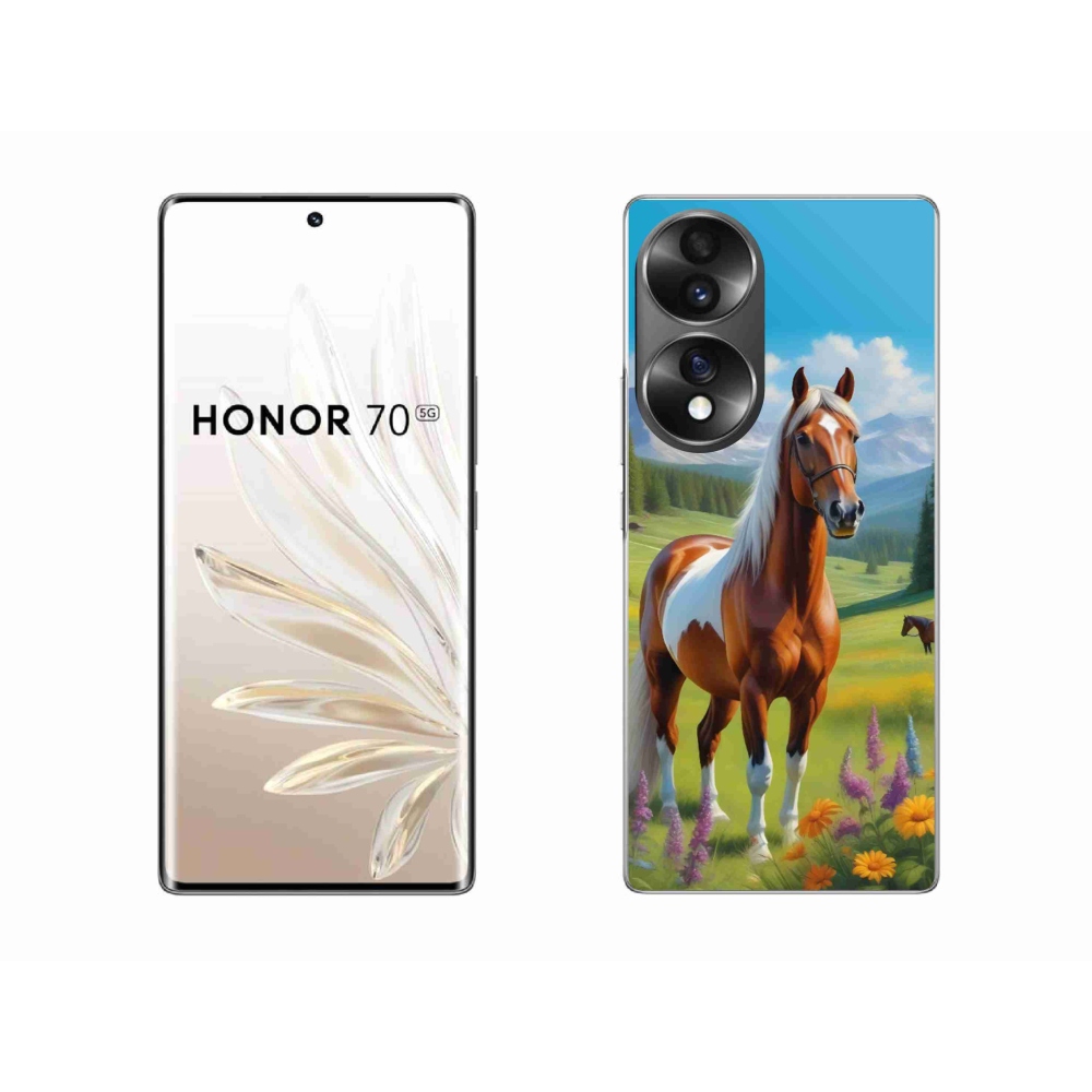 Gélový kryt mmCase na Honor 70 - kôň na lúke