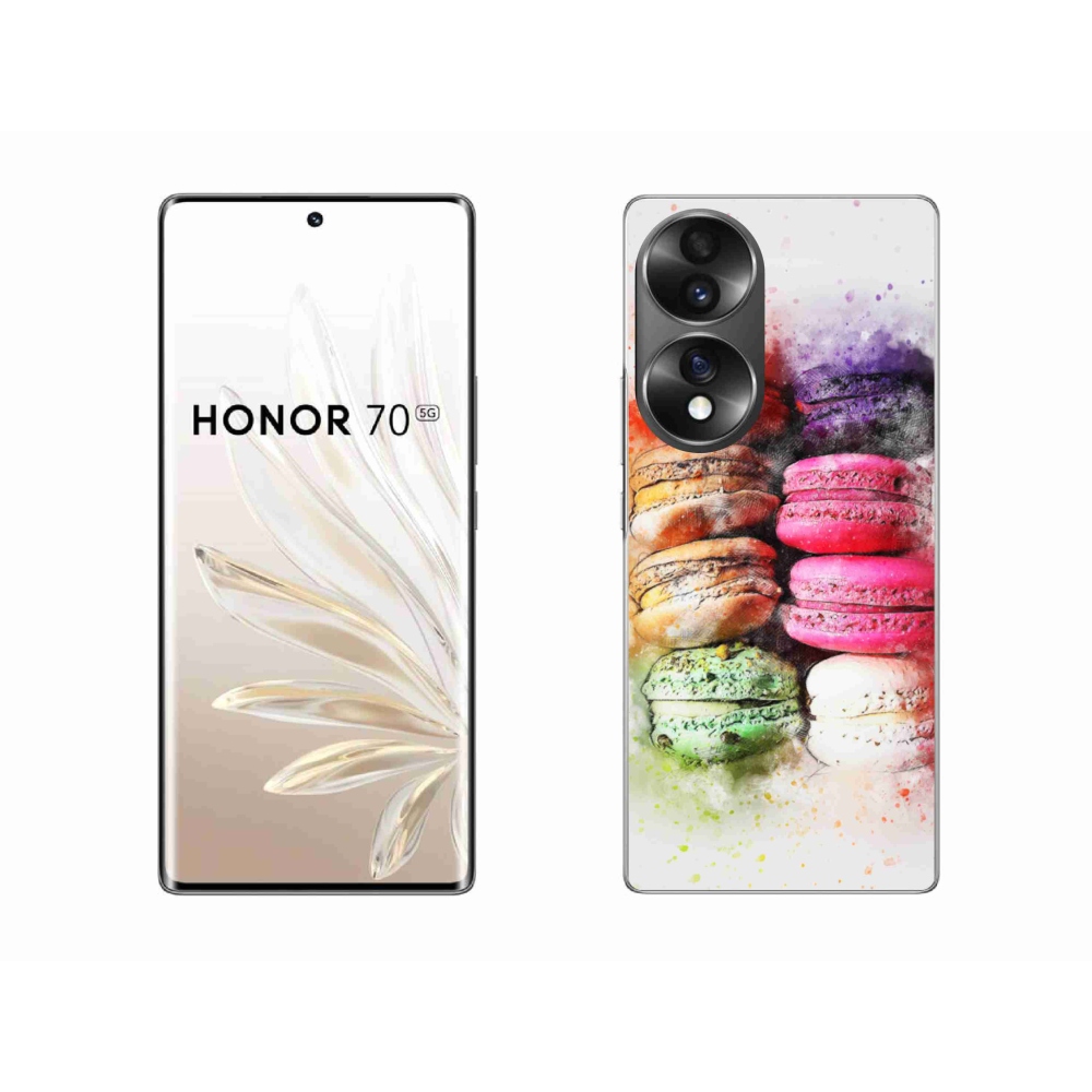 Gélový kryt mmCase na Honor 70 - makrónky