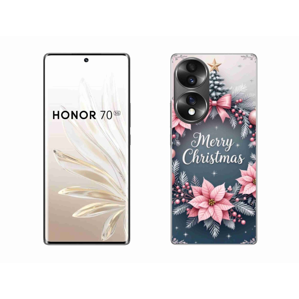 Gélový kryt mmCase na Honor 70 - merry christmas