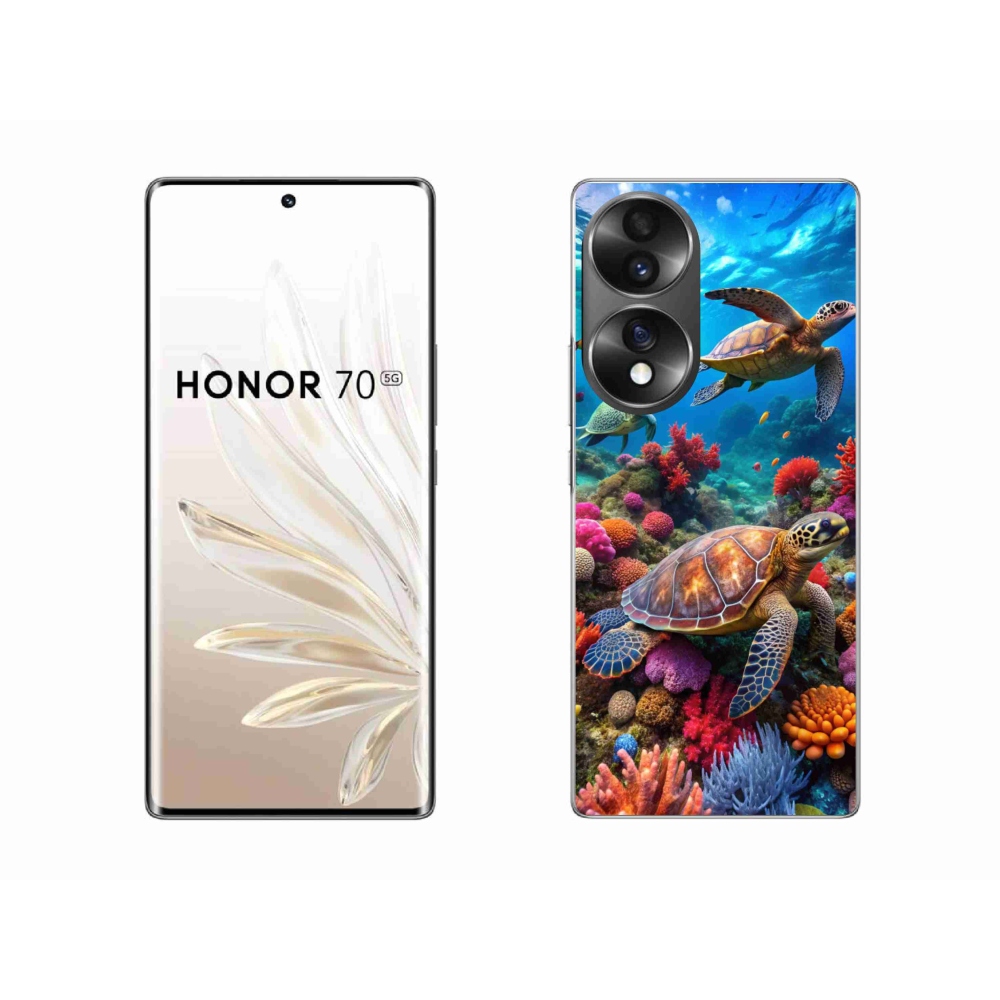Gélový kryt mmCase na Honor 70 - morský svet 2