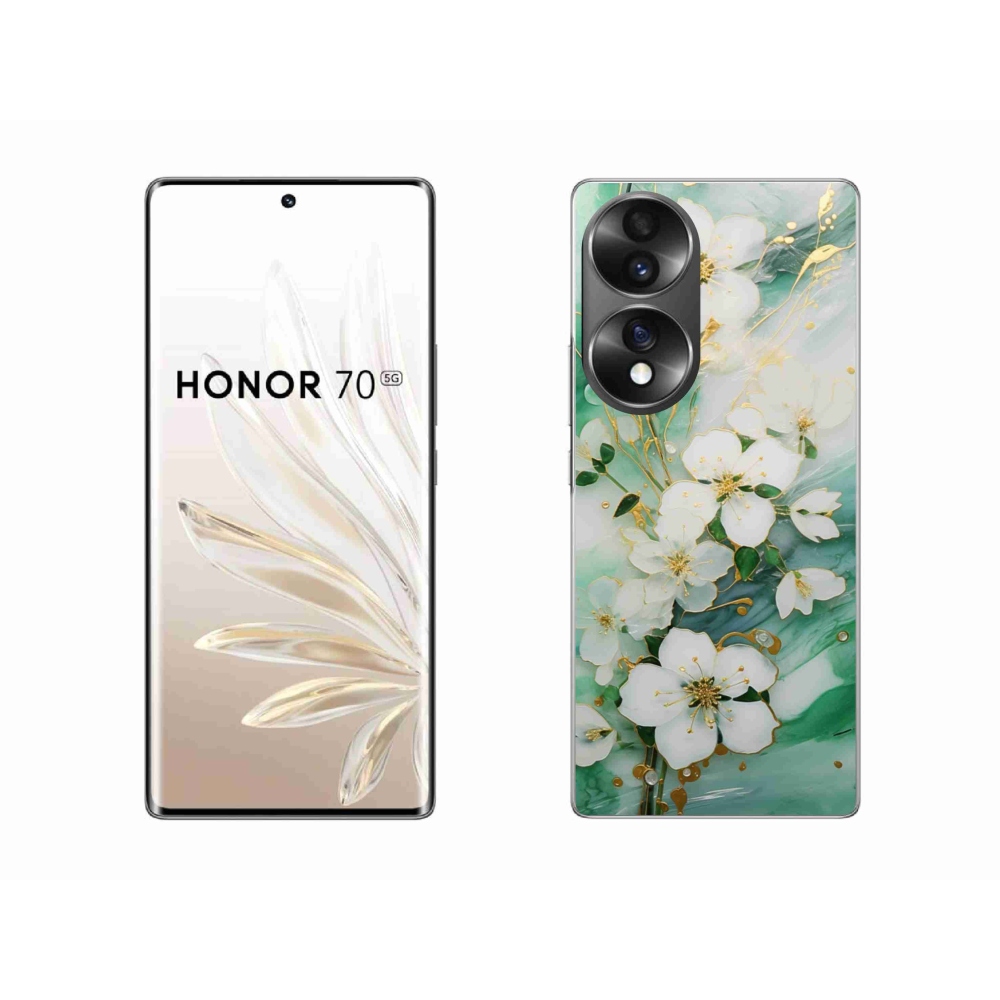 Gélový kryt mmCase na Honor 70 - nežné kvety