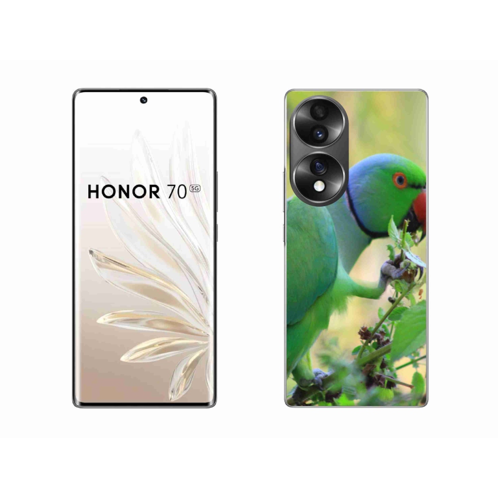 Gélový kryt mmCase na Honor 70 - papagáj Alexandr