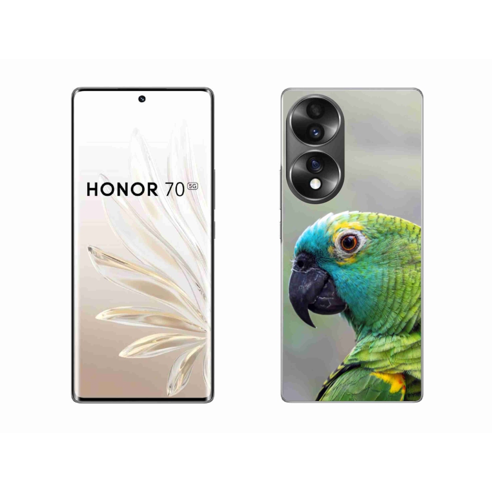 Gélový kryt mmCase na Honor 70 - papagáj amazoňan