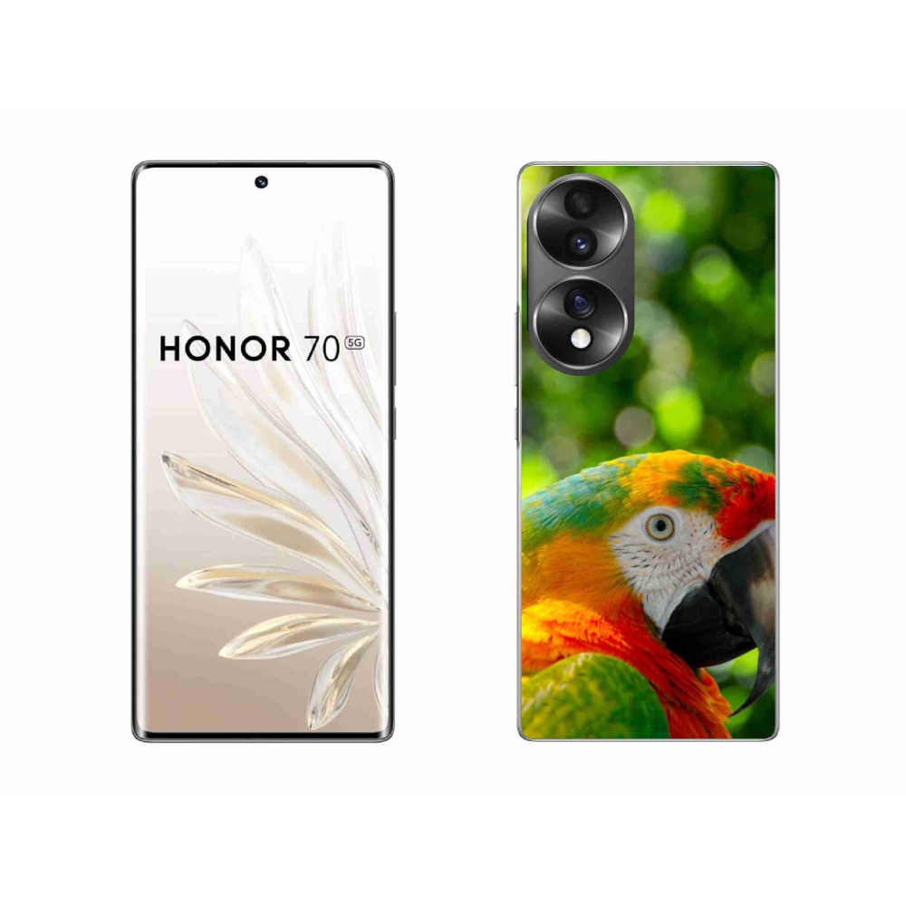 Gélový kryt mmCase na Honor 70 - papagáj ara 3