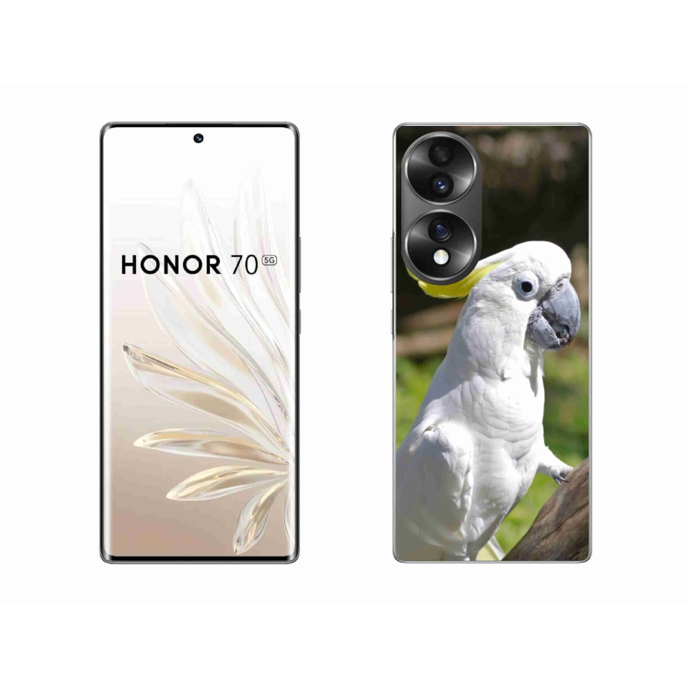 Gélový kryt mmCase na Honor 70 - papagáj kakadu 2