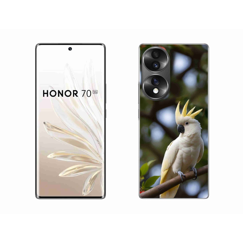 Gélový kryt mmCase na Honor 70 - papagáj kakadu 3