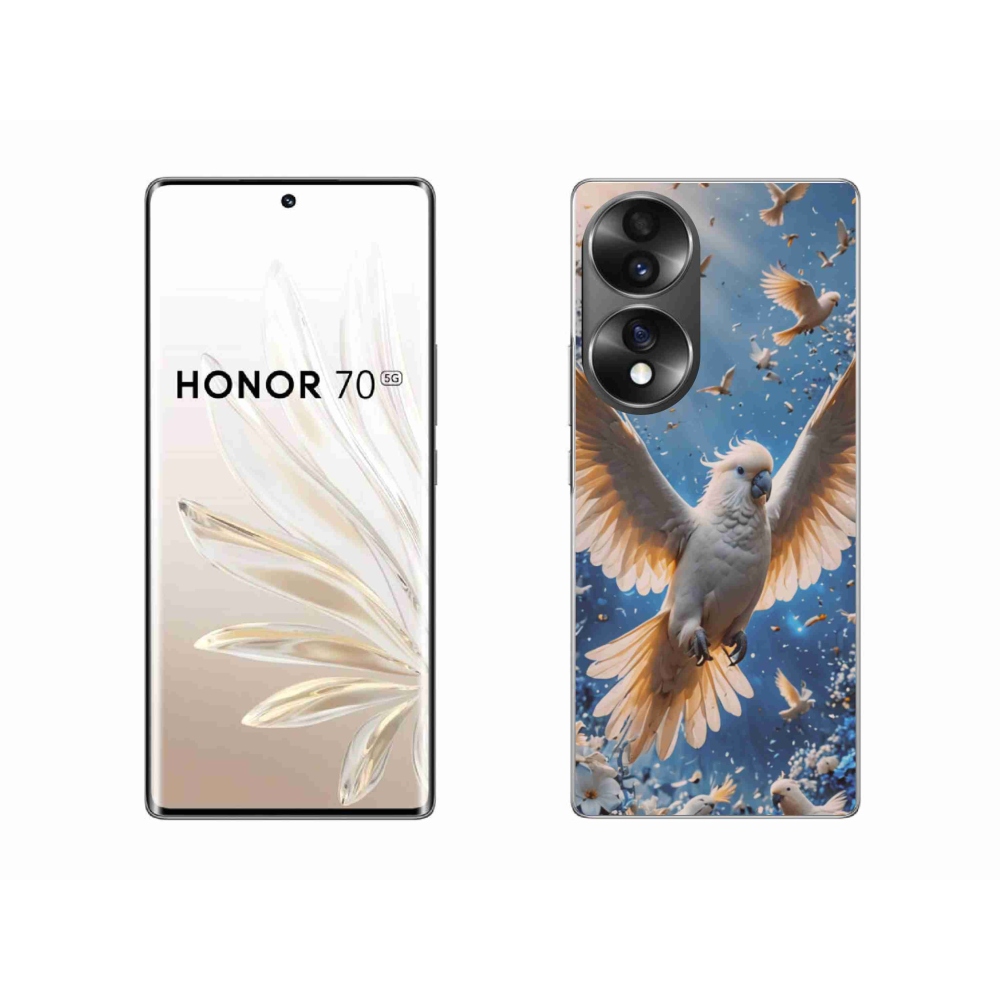Gélový kryt mmCase na Honor 70 - papagáj kakadu