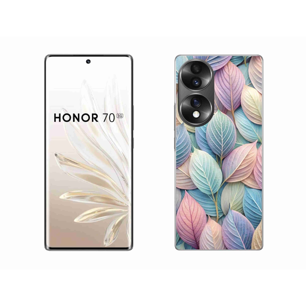 Gélový kryt mmCase na Honor 70 - pastelové listy