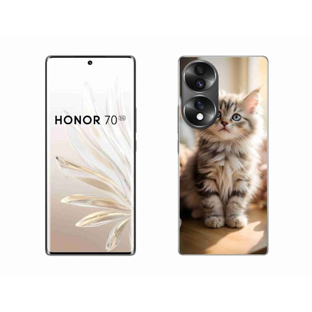Gélový kryt mmCase na Honor 70 - roztomilé mačiatko 10